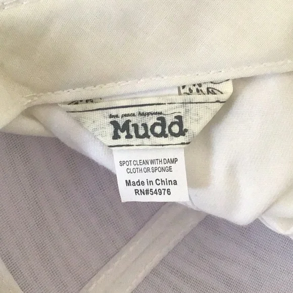 MUDD white rhinestone encrusted baseball cap.. L/XL - Picture 3 of 3